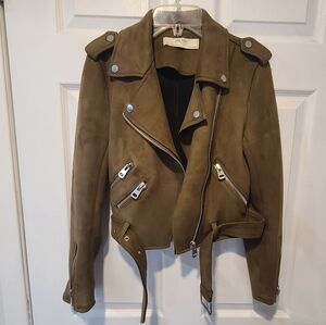 Gently Used Zara Suede Biker Jacket